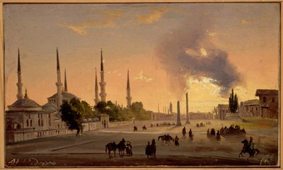 The Racecourse at Constantinople by Ippolito Caffi